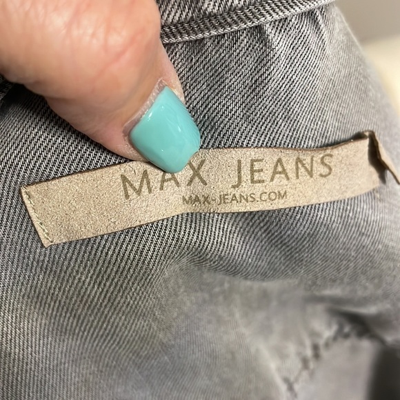 MAX JEANS women’s Drape Open Front Utility soft Vest adj draw string waist XS - Picture 13 of 15